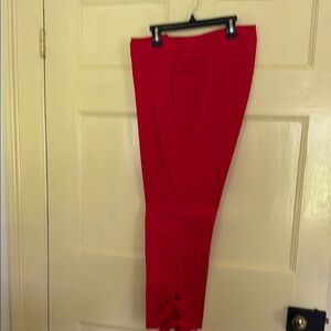 Nine West Red Dress Pants Straight-Leg